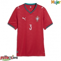 Camiseta Portugal Ruben Dias #3 Primera Equipación para mujer Mundial 2026 manga corta